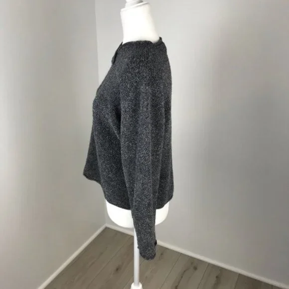 Columbia Grey Pullover Criss Cross Neck Top Size L - Picture 3 of 5